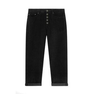 Dondup Corduroy Button Pants Women black Trousers